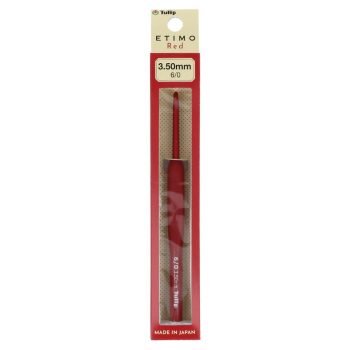 ETIMO Red Crochet Hook with Cushion Grip 6/0 3.50mm