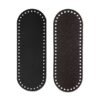 Base Couro Sintetico Oval - Preto 28cm