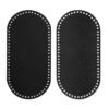 Base Couro Sintetico Oval - Preto 30cm