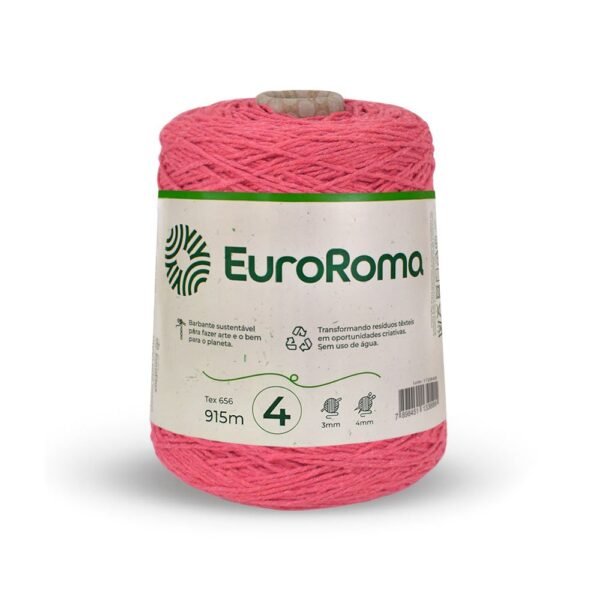 Barbante 4 Euroroma Colorido 600g - Melancia