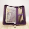 Kit agulhas de Crochet Tunisiano CarryT Bamboo intercambiável