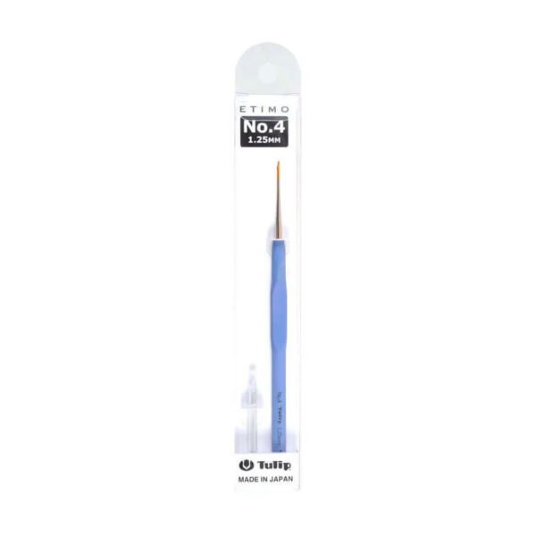 ETIMO Steel Crochet Hook with Cushion Grip NO.4 1.25mm