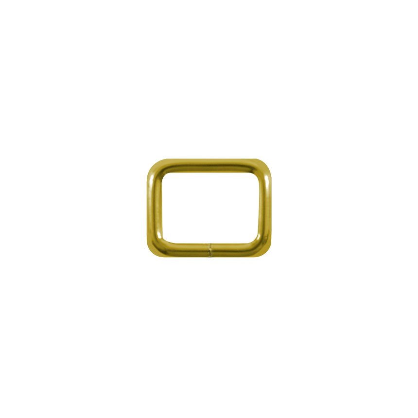 Argola Retangular 25mm - Dourado