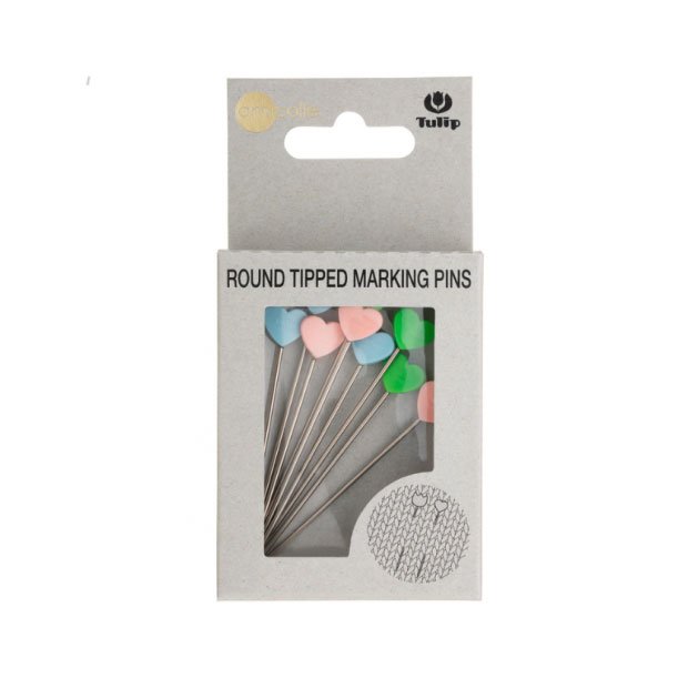 Round Tipped Marking Pins Heart