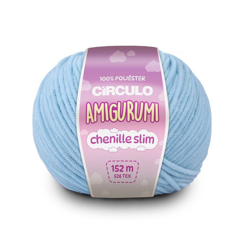 Amigurumi Chenille Slim 2012 - Azul-Candy