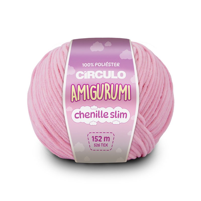 Amigurumi Chenille Slim 3131 - Chiclete