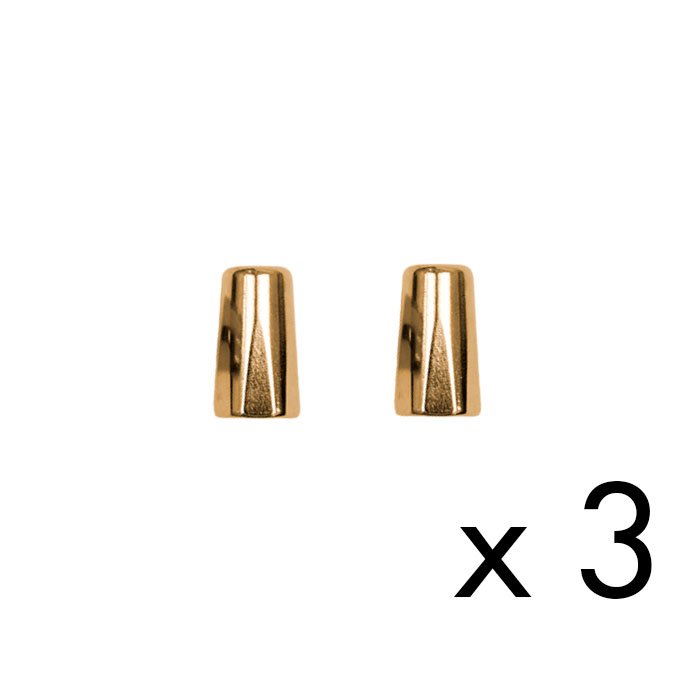 Ponteira Metalica Cone - Dourado