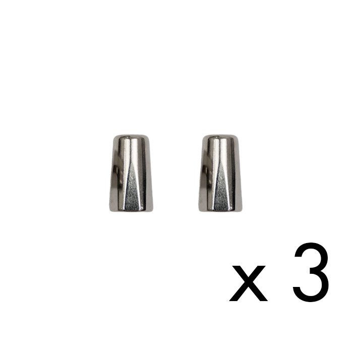 Ponteira Metalica Cone - Prata